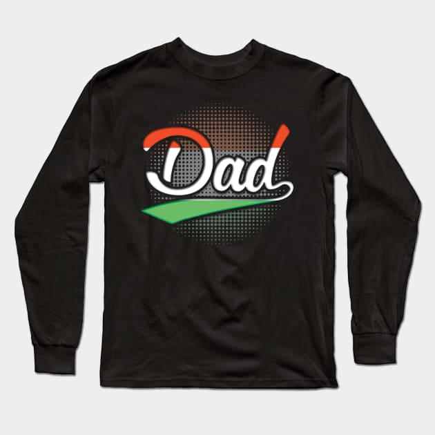 Hungarian Dad - Gift for Hungarian From Hungary Long Sleeve T-Shirt by Country Flags